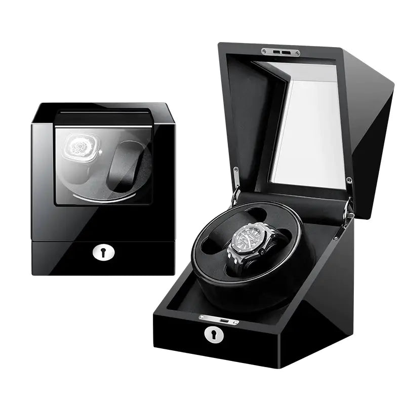 Automatic Watch Winder Box with Leather Cushions