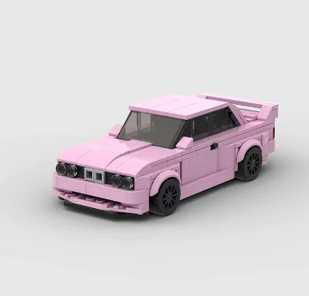 Self Assemble Pink Model Racecar