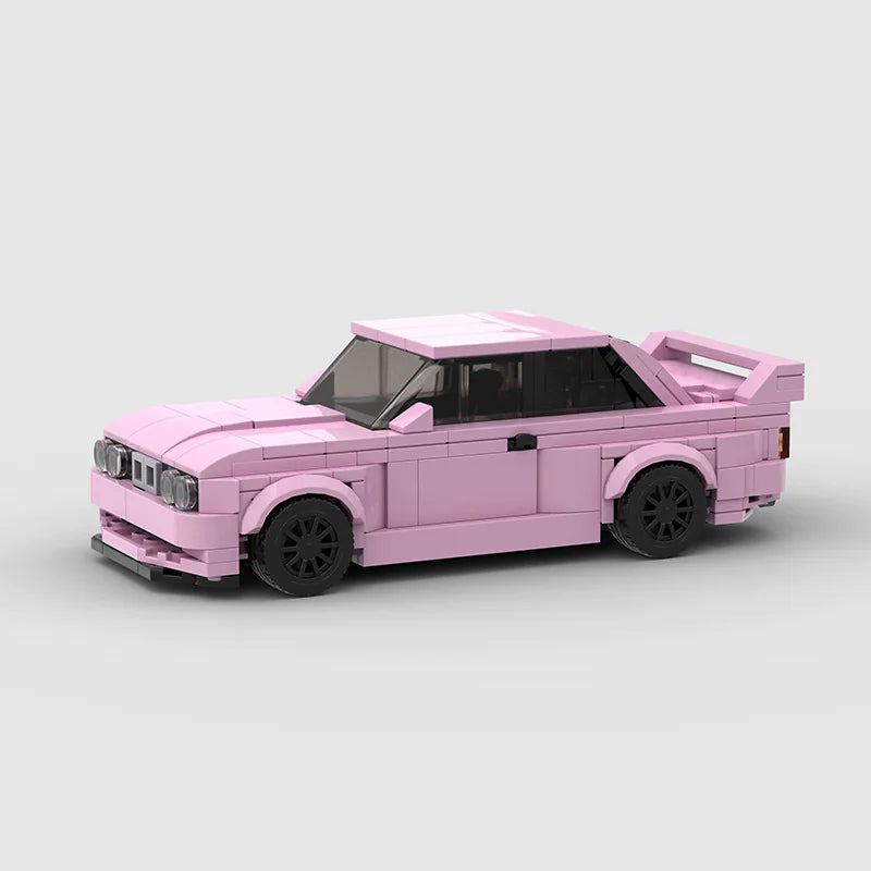 Self Assemble Pink Model Racecar