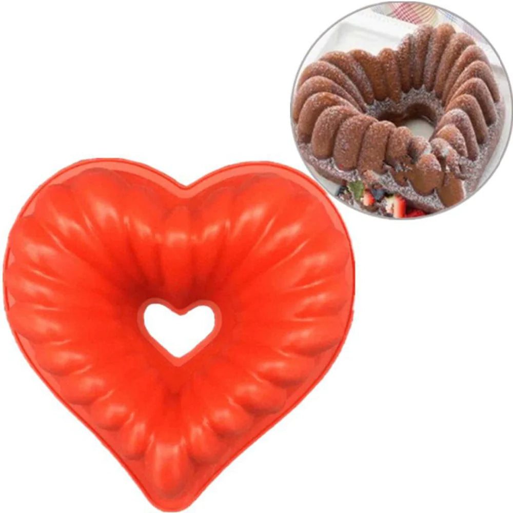 3D Heart Silicone Cake Mold