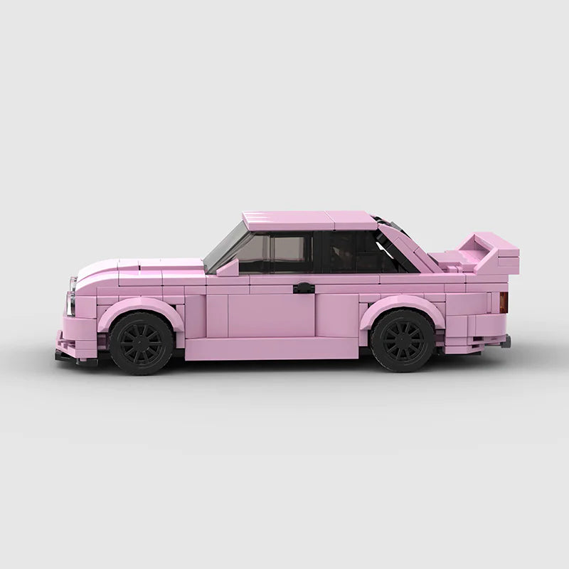 Self Assemble Pink Model Racecar