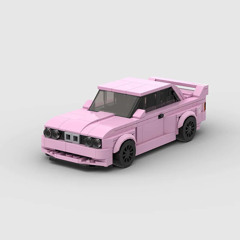 Self Assemble Pink Model Racecar