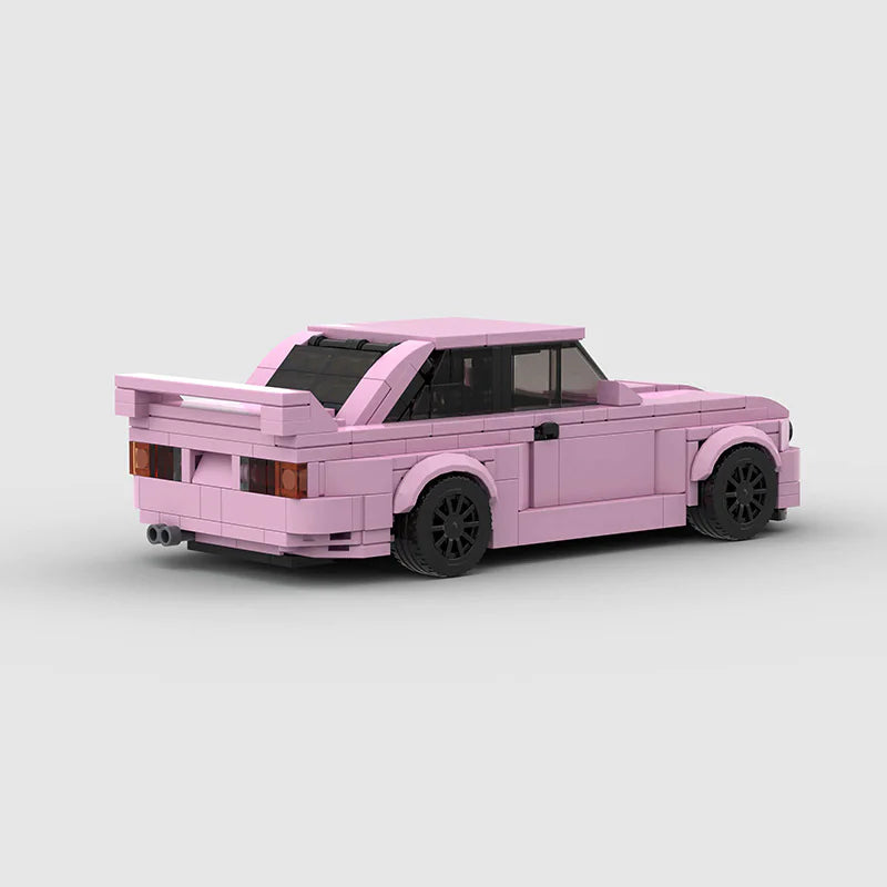Self Assemble Pink Model Racecar