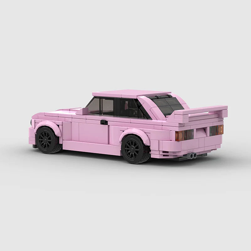Self Assemble Pink Model Racecar